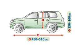Bilöverdrag Mobile Garage XL SUV 450–510 cm – Grå