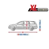 Bilöverdrag Optimal Garage XL Kombi 455–485 cm – Grå