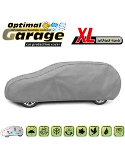 Bilöverdrag Optimal Garage XL Kombi 455–485 cm – Grå