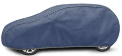 Bilöverdrag Perfect Garage L1 Hatchback 405–430 cm – Marinblå