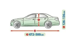 Bilöverdrag Perfect Garage XL Sedan 472–500 cm – Marinblå