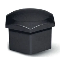 Blank Svart Hjulmutterkåpa 17mm