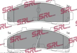 Bromsbeläggssats, skivbroms
