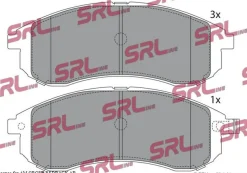 Bromsbeläggssats, skivbroms till MITSUBISHI L200 (K7_T, K6_T, K5_T)
