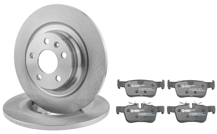 Bromssats bak – 302 mm skivor för Volvo S60 III, S90 II, V60 II, V90 II och XC60 II