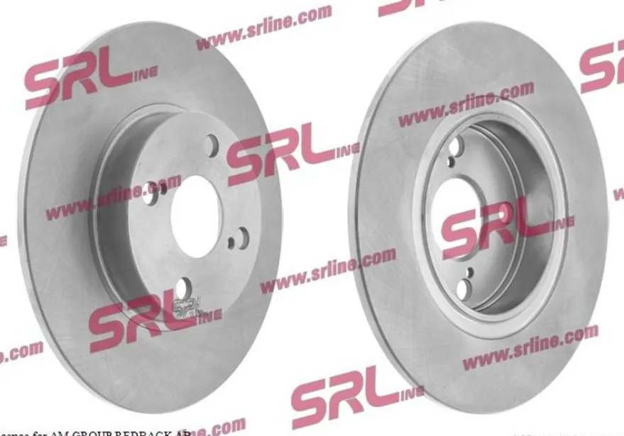 Bromsskiva Bakaxel 2 st till TOYOTA COROLLA
