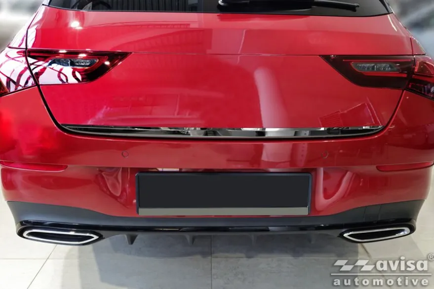Dekorlist baklucka Mercedes CLA X118 Shooting Brake 2019–2025 Blank Svart