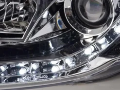 Devil Eyes Strålkastare Krom Audi A4 (B7/8E) 2005-2007