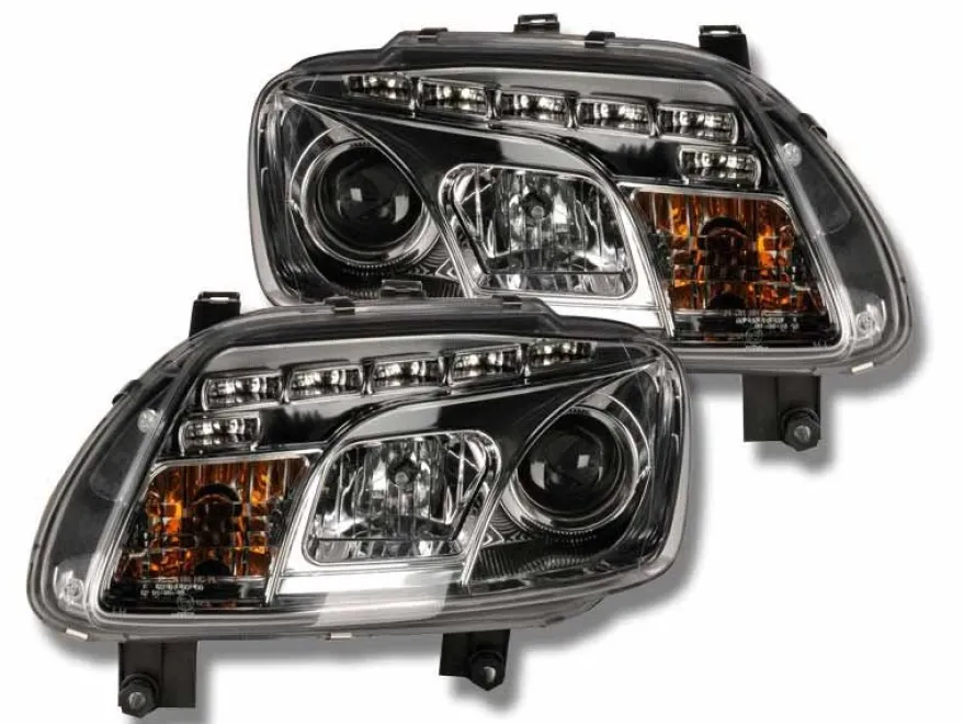 Devil Eyes Strålkastare Krom VW Touran (1T) 2003-2006 & VW Caddy (2K) 2004-2010