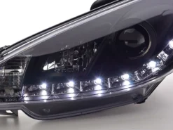 Devil Eyes Strålkastare Svart Peugeot 206 1998-2003