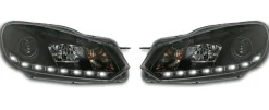 Devil Eyes Strålkastare Svart VW Golf MK6 2008-2012