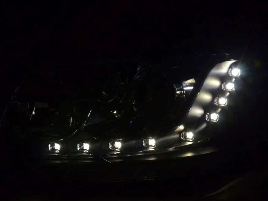 Devil Eyes Strålkastare Svart VW T5 2010-2015