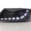Devil Eyes Strålkastare Xenon Svart Skoda Octavia MK2 (1Z) 2004-2008