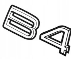 Emblem ''B4'' Volvo V60 II, S60 III, XC40, XC60 II, V90, S90, XC90 II