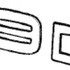 Emblem ''1.9D'' Volvo S40/V40 1996-2004