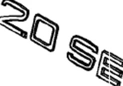 Emblem ''2.0SE'' Volvo V70, S40/V40