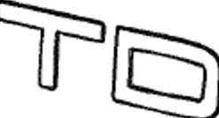 Emblem ''TD'' Volvo S40/V40 1996-2004