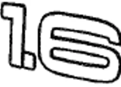 Emblem ''1.6'' Volvo S40/V40, C30, S40N/V50