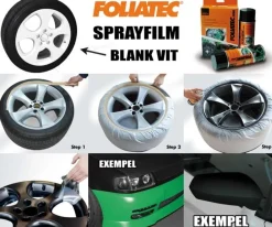 FoliaTec Sprayfilm Blank-Vit 1x Burk 400ml (ca 2st fälgar)