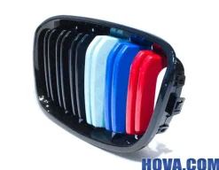 Grillar/Njurar Blank-Svart med M-Färg M1-Look BMW 1-Serien F20/F21 2011-2015