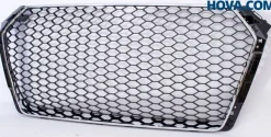 Grill Honeycomb Blank-Svart Audi A4 B9 2016-2019