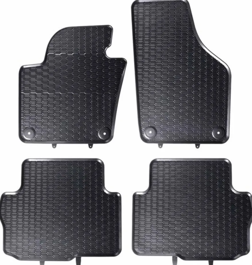 Gummimatta Svart VW Sharan II 7N 5-sits / Seat Alhambra 7N II 5-Sits