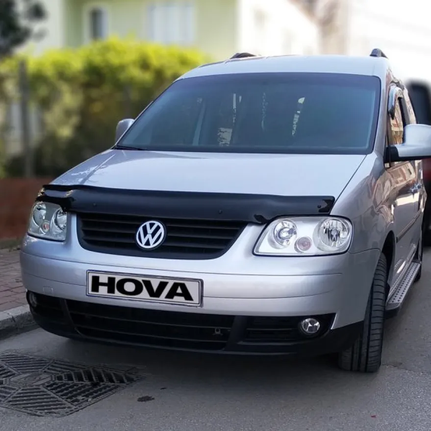 Huvskydd VW Caddy III 2004–2010 – ABS-plast blanksvart