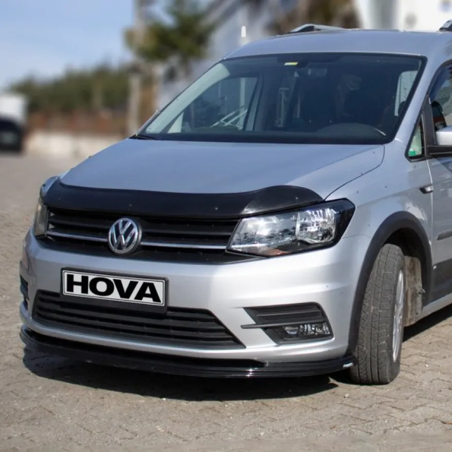 Huvskydd VW Caddy IV 2015–2020 – Blanksvart ABS