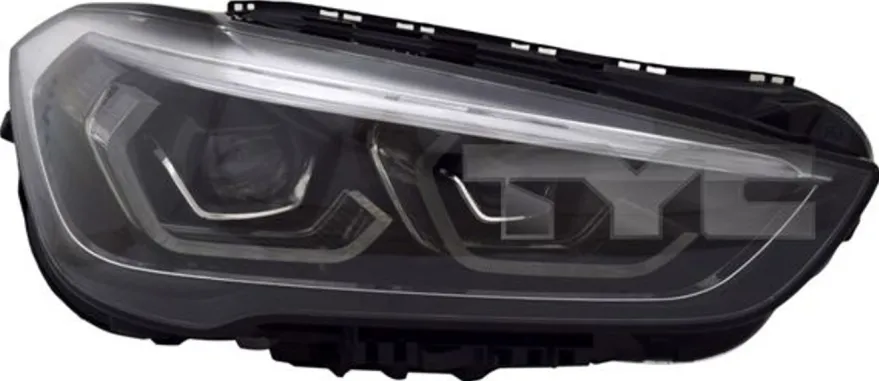 Huvudstrålkastare vänster – BMW X1 (F48), TYC LED eljustering