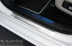 Instegslister i Blank stål Bmw X7 G07 2018-><noscript><img width=