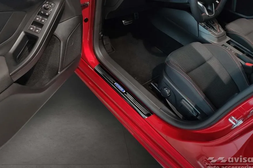 Instegslister i Blank Svart Stål Ford Focus IV turnier 2018->