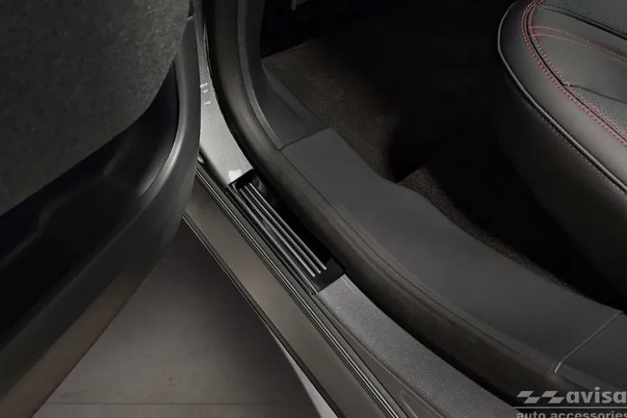 Instegslister i Blank Svart Stål Ford Mustang Mach-E 2020->