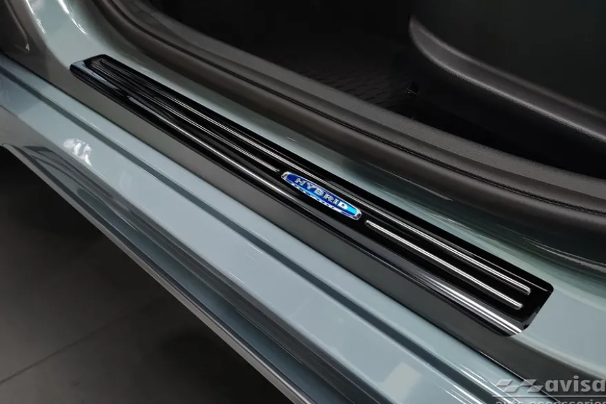 Instegslister i Blank Svart Stål Hyundai Kona 2017->