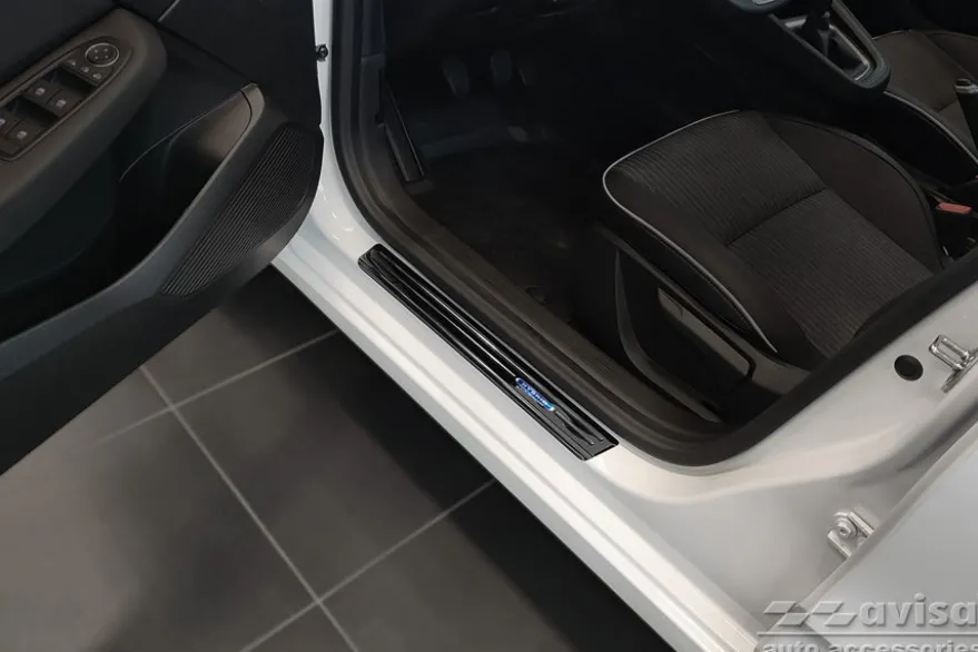 Instegslister i Blank Svart Stål Renault Clio V 5-Dörrars 2019->