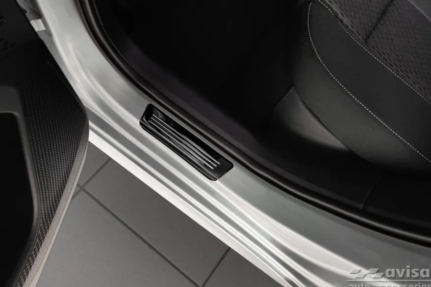 Instegslister i Blank Svart Stål Skoda Octavia IV 2019->