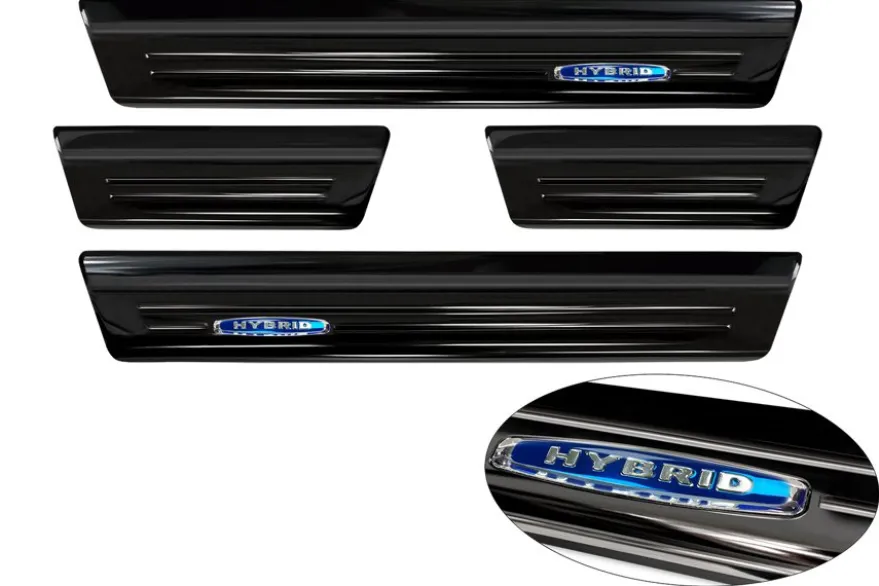 Instegslister i Blank Svart Stål Toyota Yaris IV 5-Dörrars 2020->