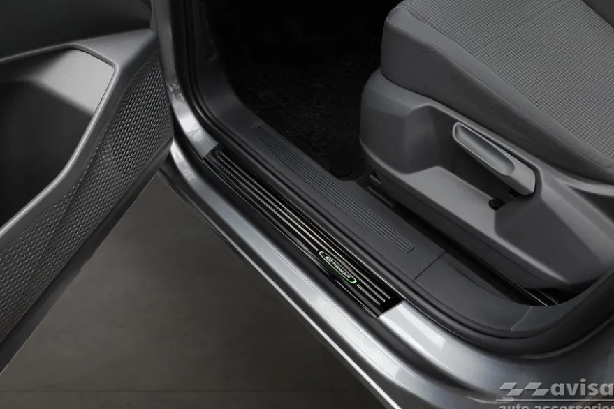 Instegslister i Blank Svart Stål VW Caddy V / Caddy Cargo 2020->
