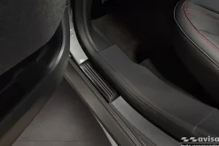 Instegslister i Borstad svart stål Ford Mustang MACH-E 2020-><noscript><img width=