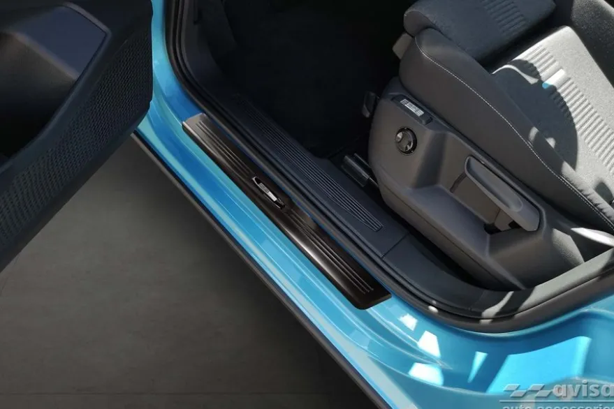 Instegslister i Borstad Svart Stål Ford Tourneo Connect III 2022->