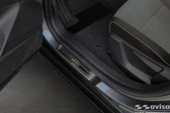 Instegslister i Borstad svart stål Renault Megane E-TECH 2022-><noscript><img width=