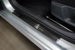Instegslister i Borstad Svart Stål Skoda Fabia IV Hatchback 2021-><noscript><img width=