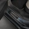 Instegslister i Borstad Svart Stål Tesla Model S 2012->