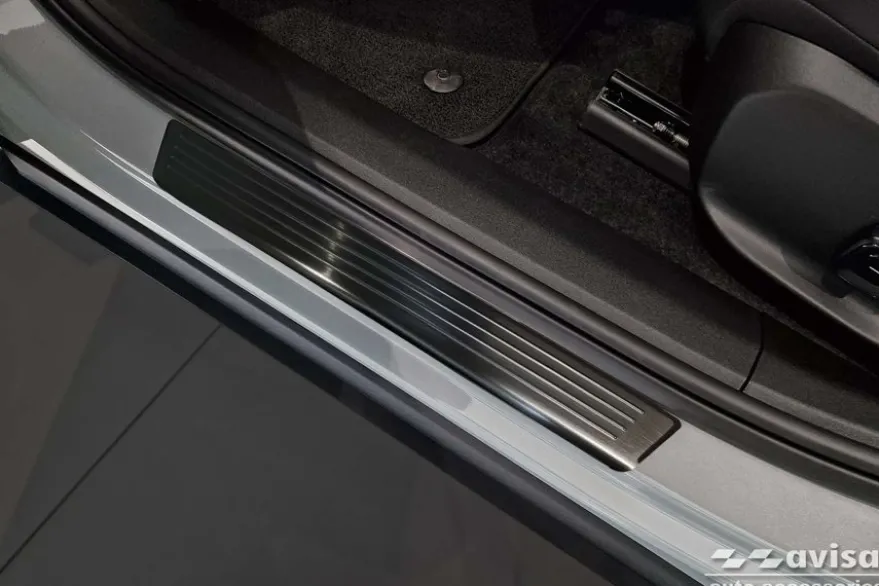 Instegslister i Borstad Svart Stål Volvo EX30 2023->