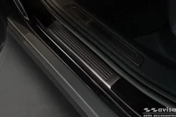 Instegslister i Borstad Svart Stål VW Passat B8 2014-2023
