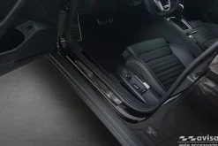 Instegslister i Borstad Svart Stål VW Passat B8 2014-2023