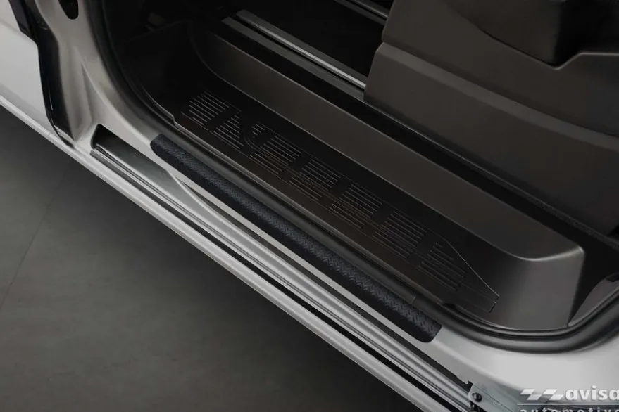 Instegslister i Mattsvart Stål VW Multivan T7 2021->