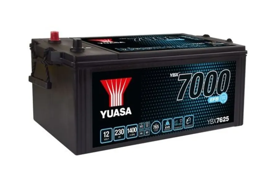 Lastbilsbatteri EFB Yuasa YBX7625 12V 230Ah 1400A