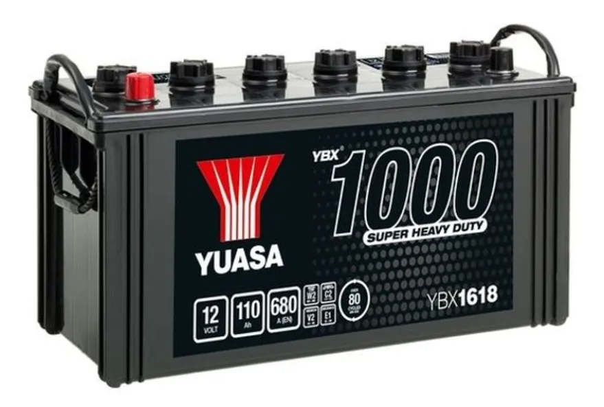 Lastbilsbatteri Yuasa YBX1618 12V 110Ah 680A
