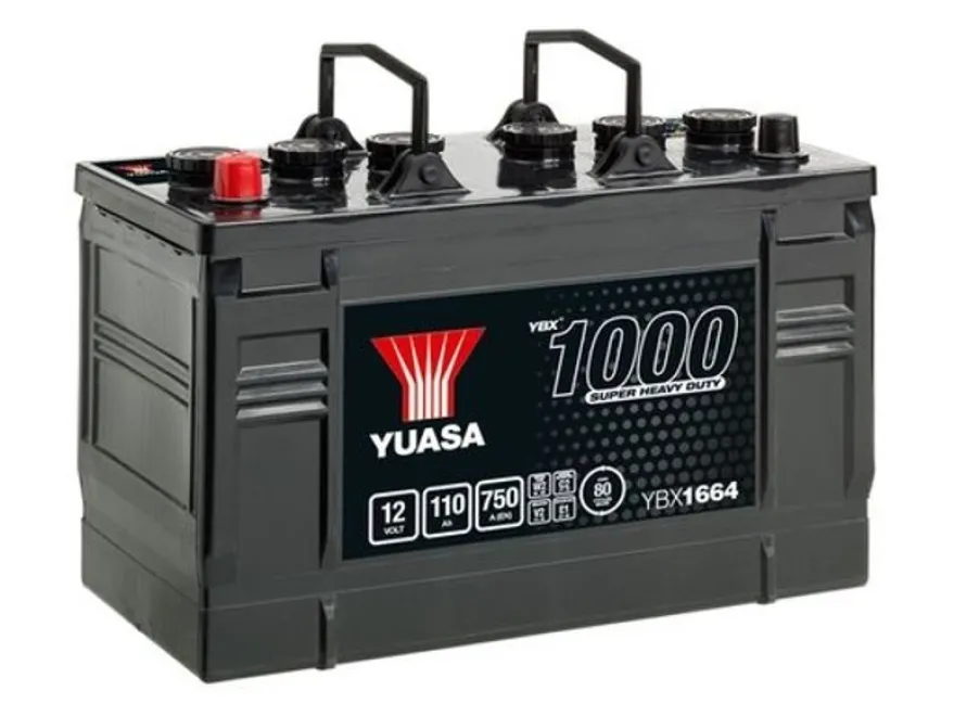 Lastbilsbatteri Yuasa YBX1664 12V 110Ah 750A