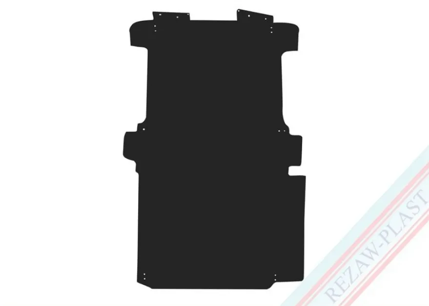 Lastrumsmatta Svart VW Transporter Skåp T6.1 2019-2025